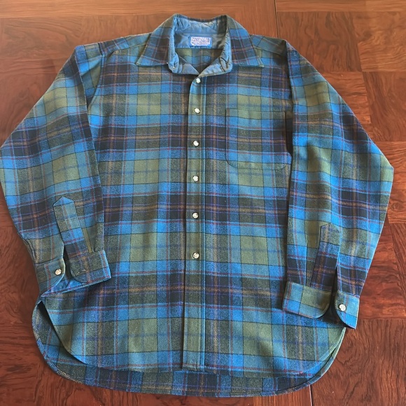 Pendleton Other - Pendleton Men's Wool Long Sleeve Button Down Flannel Shirt